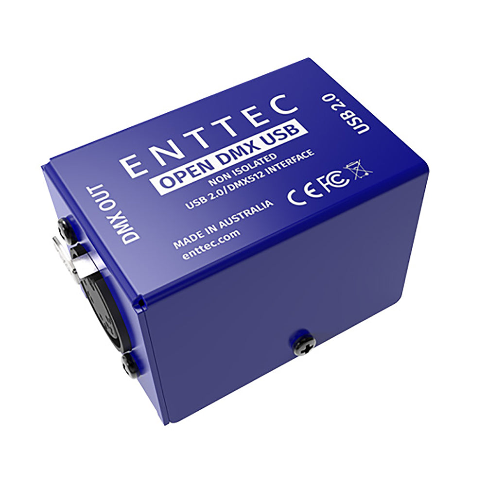 ENTTEC Open DMX USB 512-Ch Non-Isolated DMX Interface and DMX3F5M 3-pin to  5-pin Turnaround