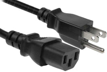Load image into Gallery viewer, Pack of 10 - SIRS-E 4ft Heavy Duty 18 AWG NEMA 5-15P to C13 Standard Power Cord
