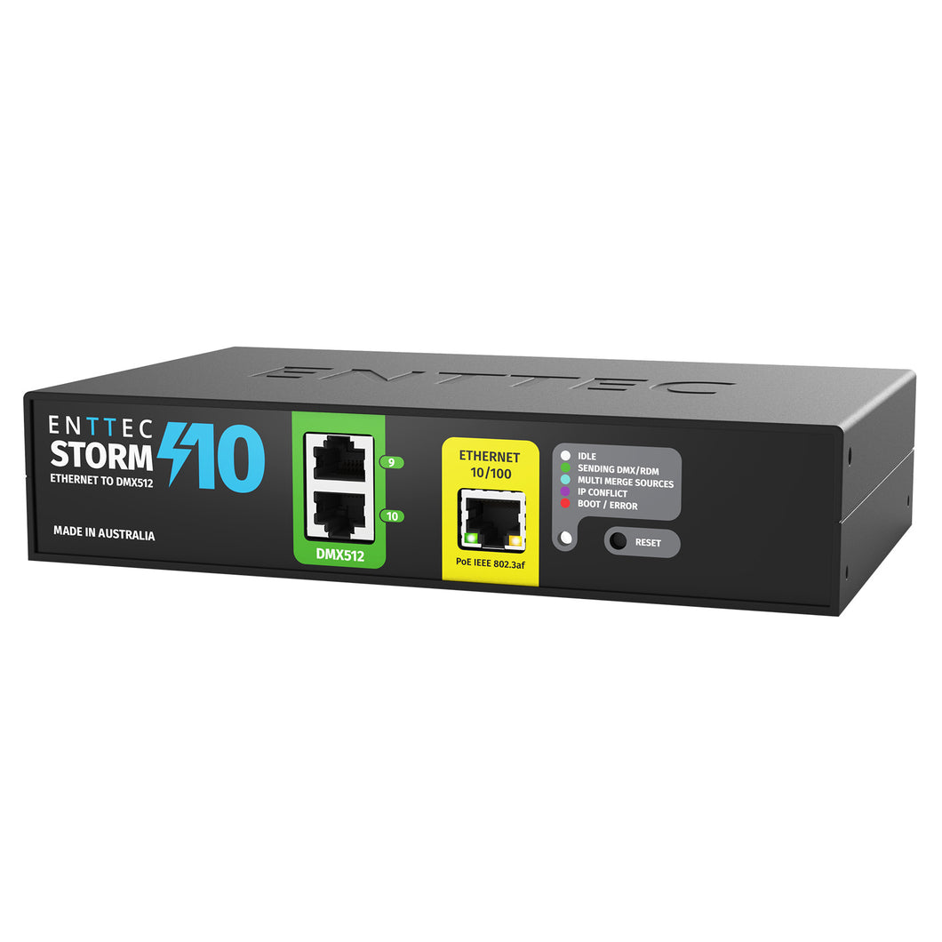 Enttec Storm 10 70057, 10 Universe Ethernet to DMX to DMX/RDM Adapter