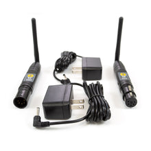 Load image into Gallery viewer, SIRS-E anyDMX V2 Wireless DMX Transmitter &amp; Receiver (Transceivers) Male and Female 5 Pin XLR Pair
