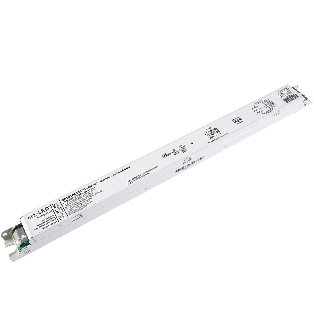 eldoLED *2743W6 OPTOTRONIC 85W Constant Current 0-10V Dimmable LED Driver, Programmable Linear OTi85/120-277/2A3 DIM-1 L AUX (Osram 57421)