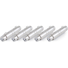 Load image into Gallery viewer, SIRS-E 3 Pin XLR Female to 3 Pin XLR Female DMX Gender Changer Adapter 30034 for ENTTEC Interfaces, DMX Controllers and Cables (Pack of 5)
