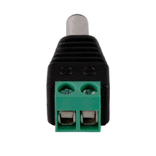 Load image into Gallery viewer, SIRS-E Female &amp; Male 12V DC Power Jack Adapters - Professional Connectors for LED Strips and CCTV Cameras
