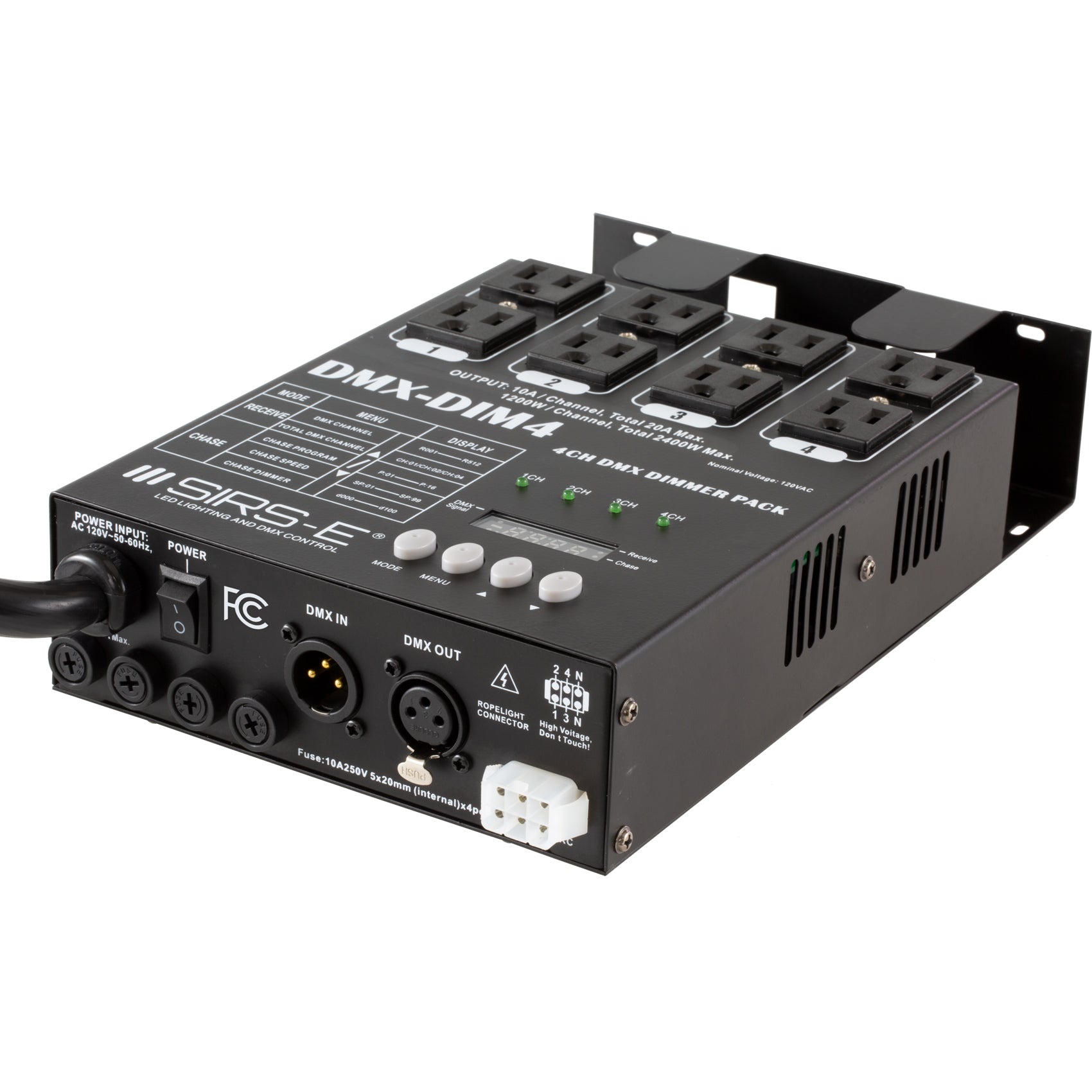 SIRS-E 4 Channel DMX Dimmer Pack Double Output – sirs-e.us