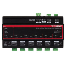 Load image into Gallery viewer, Swisson ISP-6R-TERM ISP DMX RDM Optical Isolated Splitter &amp; Booster, DIN Rail Mountable, 6 Outputs, Terminal
