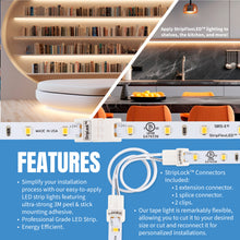 Load image into Gallery viewer, SIRS-E White LED Strip Lights, StripFlexLED Professional Grade Flexible Tape, 24V 60 LEDs/m for Versatile Lighting, Made in USA, UL Listed
