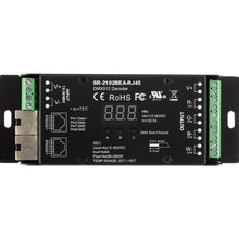 Load image into Gallery viewer, SIRS-E LED DMX Decoder 4 Channel RGB &amp; RGBW Controller 8A/CH, 12-36V DC, 384-1152W, UL Recognized

