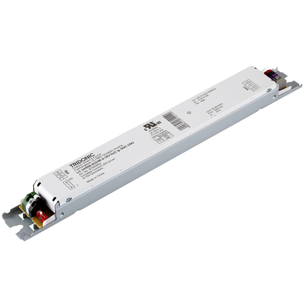 Tridonic Linear Essence Series 34 Watts Constant Current LED Driver, 0-10V Dimmable LC 34/690–825/50 0-10V fixC lp SNC UNV (87500862)