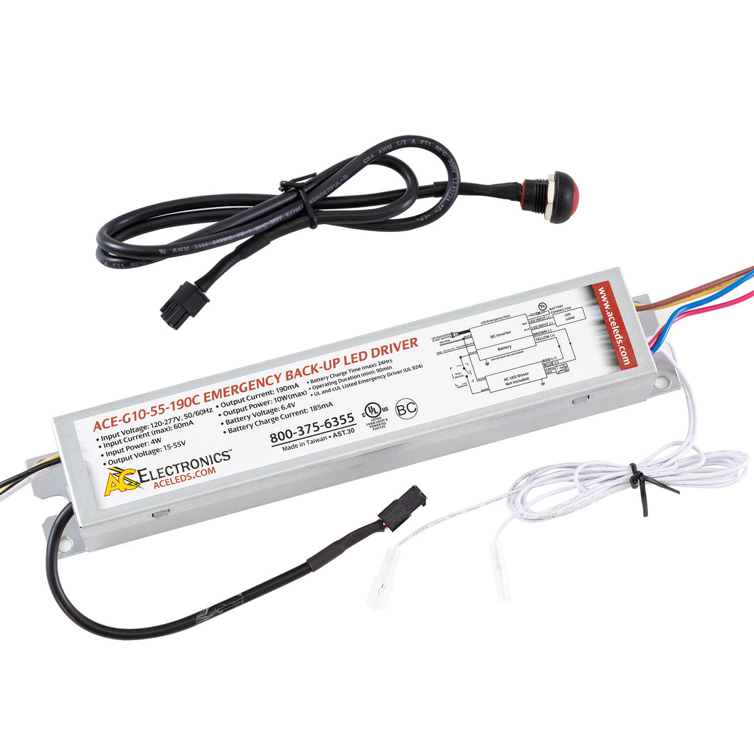 ACE LEDS ACE-G10-55-190C 10 Watt Constant Current Emergency LED Driver