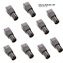 Load image into Gallery viewer, Pack - CPoint XLRJ45 3 Pin XLR Male to RJ45 DMX Adapters XLRJ45-3M
