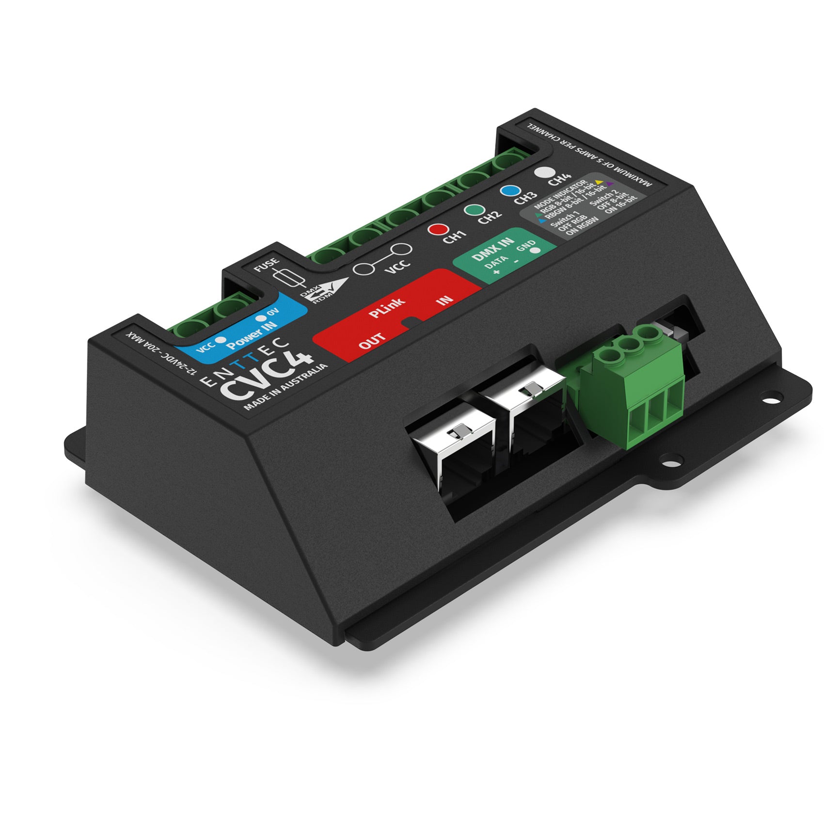 SIRS-E DMX-CON4V2 LED DMX Decoder 4 Channel RGB & RGBW Controller