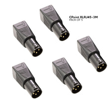 Load image into Gallery viewer, Pack - CPoint XLRJ45 3 Pin XLR Male to RJ45 DMX Adapters XLRJ45-3M
