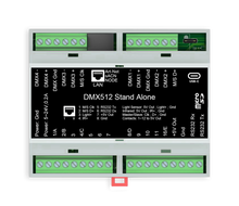 Load image into Gallery viewer, Chromateq DIN-E 2048 DIN Rail USB &amp; Ethernet to DMX Stand Alone Interface &amp; Software (Download Only)
