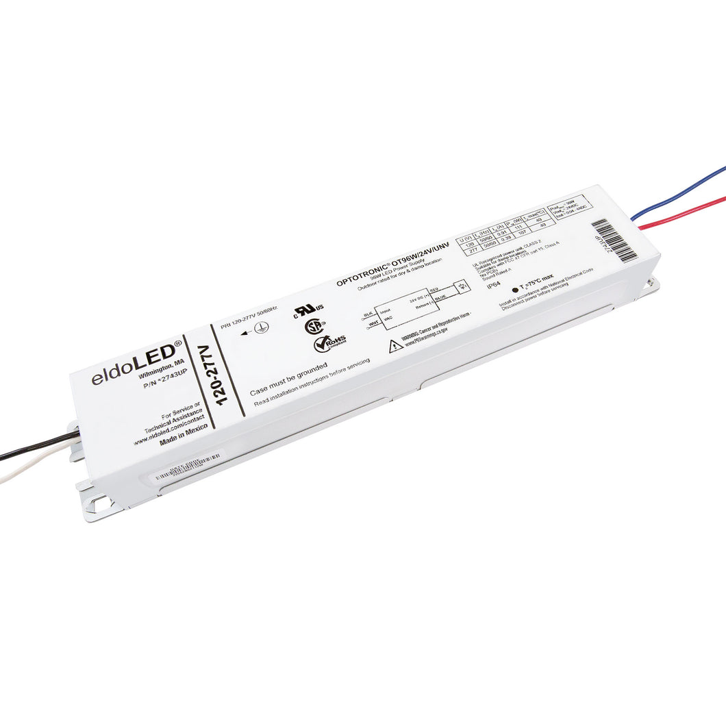 eldoLED *2743UP OPTOTRONIC 24V DC 96W Constant Voltage Non-Dimmable LED Driver, OT96W/24V/UNV (Osram 51522)