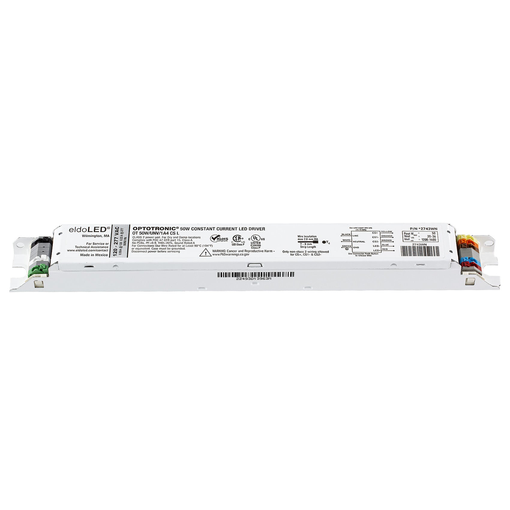 eldoLED *2743WN OPTOTRONIC 50W Constant Current Non-Dimmable LED