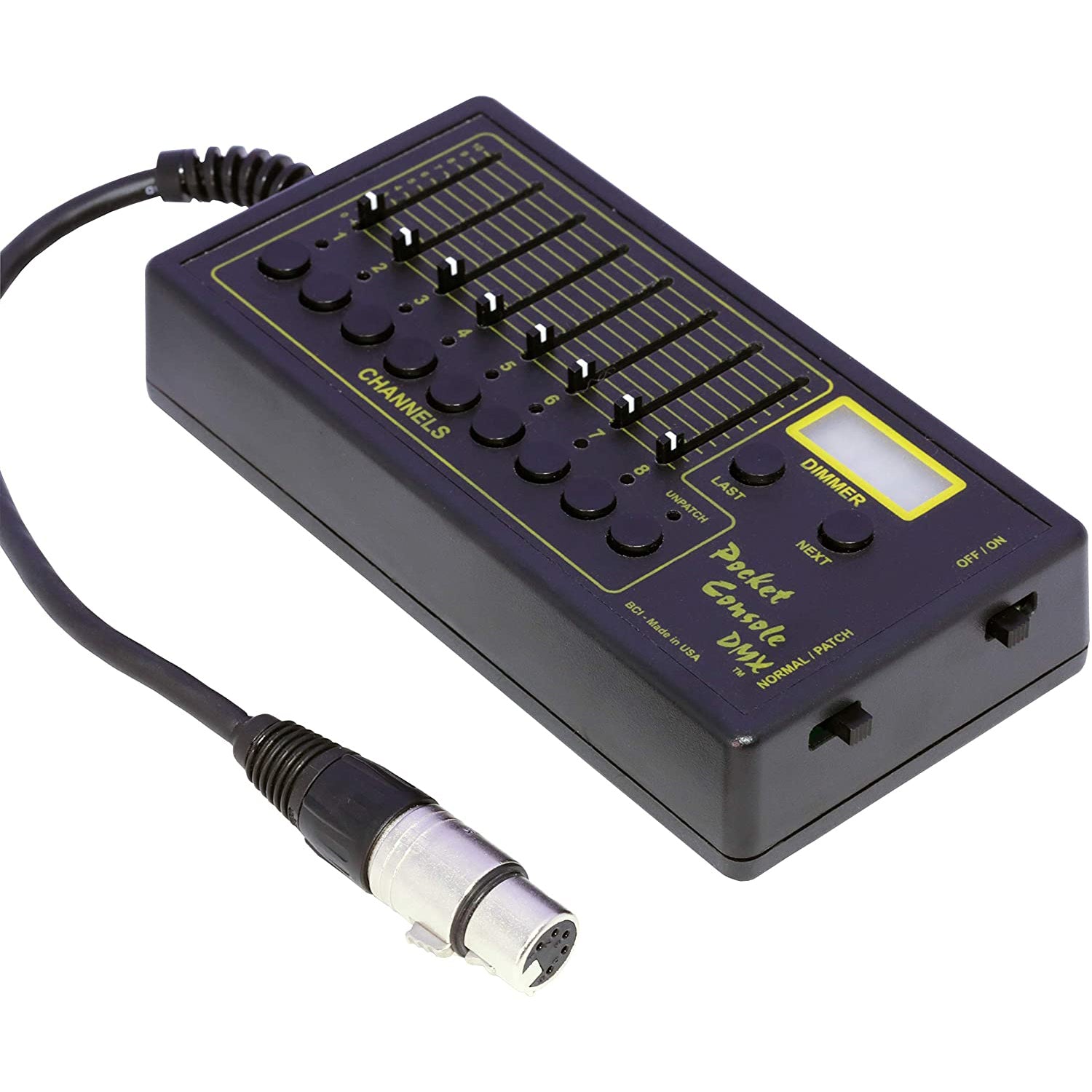 Pocket Console DMX with Playback-8 Dimmer Tester Lighting Portable Con –