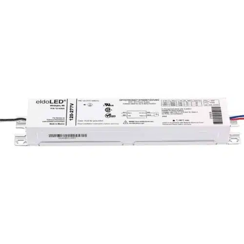 eldoLED *2743US OPTOTRONIC 12V DC 60W Constant Voltage Non-Dimmable LED Driver, OT60W/12V/UNV (Osram 51632) Top View