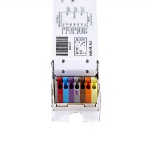 eldoLED *2743WM OPTOTRONIC 55W Constant Current 0-10V Dimmable LED Driver, Current Select OT 55W/UNV/1A2 CS DIM L (Osram 57438) Connectors Right