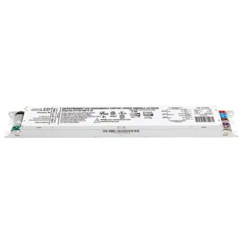 eldoLED *2743X3 OPTOTRONIC 50W Constant Current 0-10V Dimmable LED Driver, Programmable Linear OTi50/120-277/1A4 DIM-1 L G2 (Osram 57452) Top View