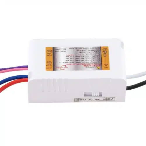 ACE LEDS AC10CD250AT2K 10 Watt 0-10V Dimming Constant Current Match-Book Sized LED Driver Side View