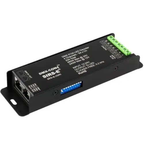 SIRS-E® DMX-CON4 LED DMX Decoder 4 Channel