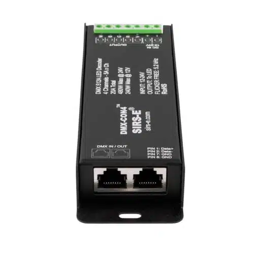 SIRS-E® DMX-CON4 LED DMX Decoder 4 Channel