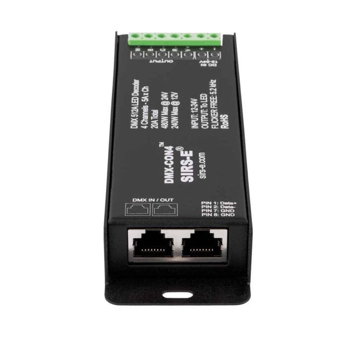SIRS-E® LED DMX Decoder – 4-Channel
