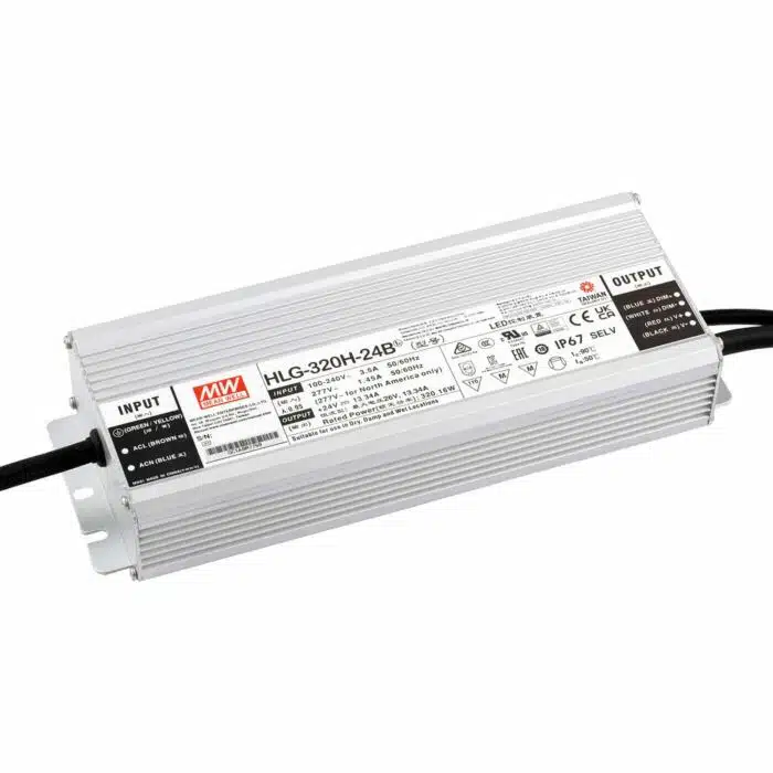 Load image into Gallery viewer, Mean Well HLG-320H-24B 320W 24V DC Switching Power Supply / LED Driver - Dual Mode CV + CC Output, 3 in 1 Dimming Function Load image into Gallery viewer, Mean Well HLG-320H-24B 320W 24V DC Switching Power Supply / LED Driver - Dual Mode CV + CC Output, 3 in 1 Dimming Function Load image into Gallery viewer, Mean Well HLG-320H-24B 320W 24V DC Switching Power Supply / LED Driver - Dual Mode CV + CC Output, 3 in 1 Dimming Function Load image into Gallery viewer, Mean Well HLG-320H-24B 320W 24V DC Switching Power Supply / LED Driver - Dual Mode CV + CC Output, 3 in 1 Dimming Function Mean Well HLG-320H-24B 320W 24V DC Switching Power Supply / LED Driver - Dual Mode CV + CC Output, 3 in 1 Dimming Function