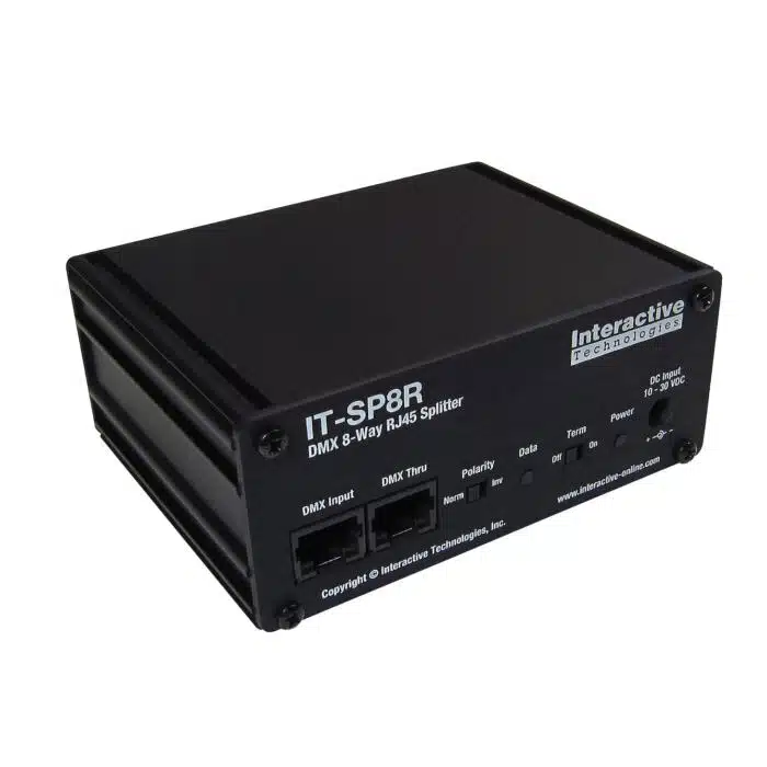 Interactive Technologies IT-SP8R DMX Splitter 8 Way RJ45 front