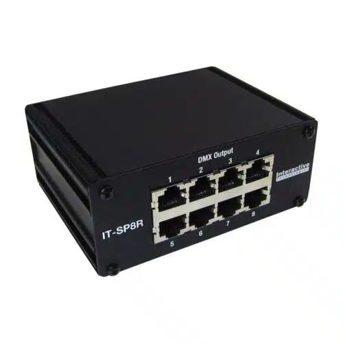 Interactive Technologies IT-SP8R DMX Splitter 8 Way RJ45 back