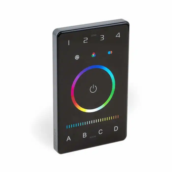 LTech UB5 RGBWY DMX & Bluetooth Programmable Touch Panel Wall Mount LED Lighting Controller