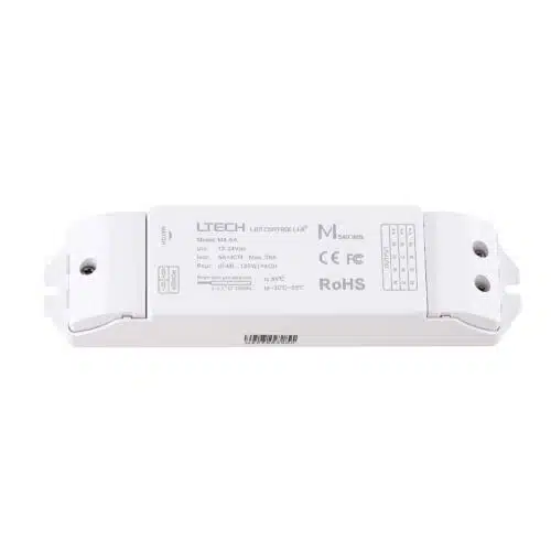 LTech M4+M4-5A LED RF 4 Channel RGBW Wireless Remote & Controller Set Top View