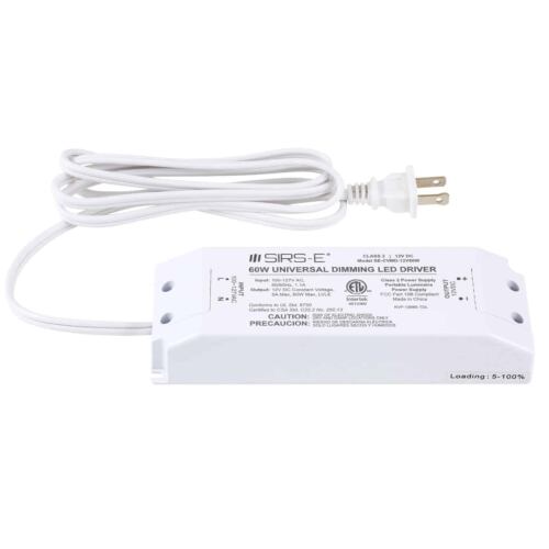 SIRS-E® 12V 60W Phase / TRIAC Constant Voltage Dimmable LED Driver Side View