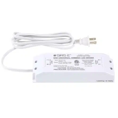 SIRS-E® 12V 60W Phase / TRIAC Constant Voltage Dimmable LED Driver Side View