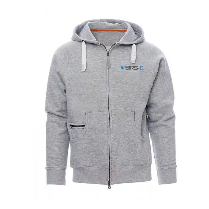 SIRS-E Official Full-Zip Hooded Sweatshirt, Gray