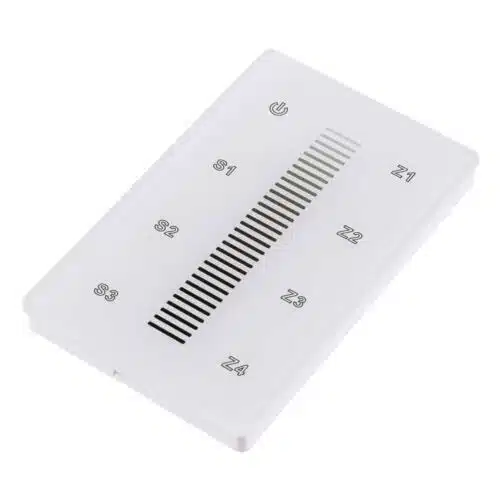 SIRS-E® Single Color White LED Touch DMX Wall Mount Controller - Top View