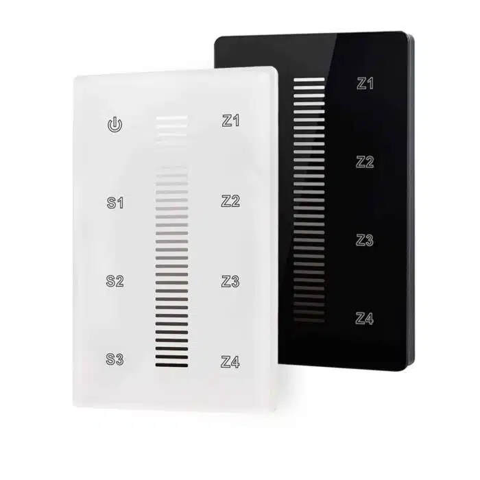 SIRS-E® Single Color White LED Touch DMX Wall Mount Controller