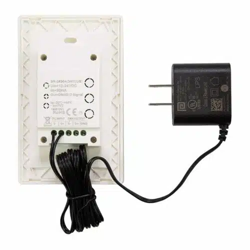 SIRS-E® White & Single Color LED Touch DMX Wall Mount Controller with Power Supply