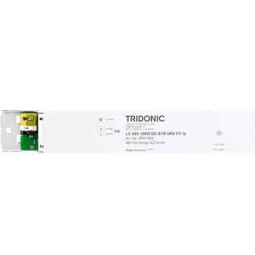 Tridonic DC-String Series 48V DC 100 Watts Constant Voltage LED Driver LC 48V 100W DC-STR UNV FO lp (28001983) - Left Connectors