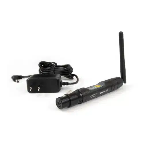 SIRS-E anyDMX V2 Wireless DMX Receiver Female 5 Pin XLR Top View