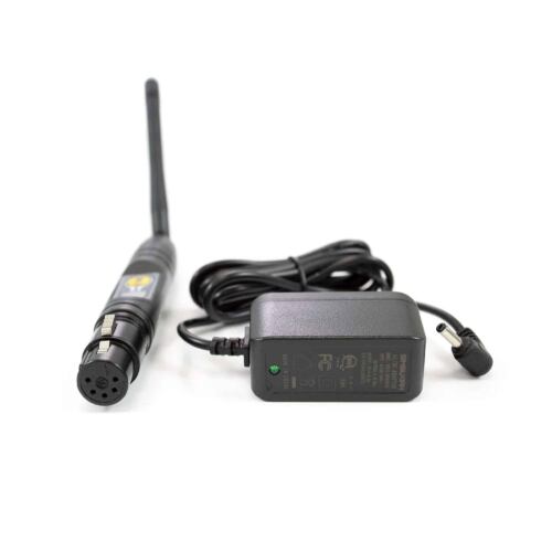 SIRS-E anyDMX V2 Wireless DMX Receiver Female 5 Pin XLR Front View