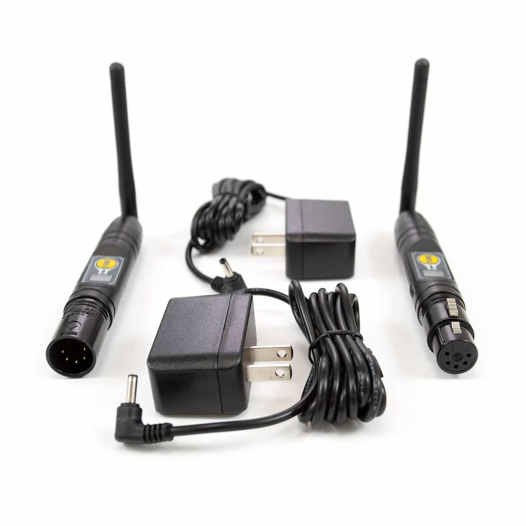 anyDMX V2 Wireless DMX Transmitter and Receiver Pair