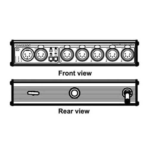 Swisson XSR-5B-US DMX RDM Optical Isolated Splitter & Booster, 5 Pin XLR, Box Style