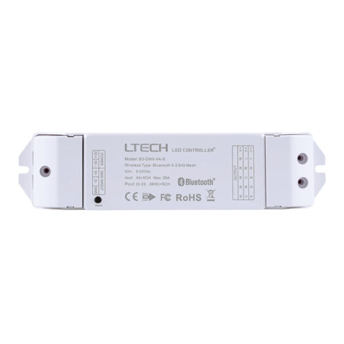 LTech B5-DMX-4A-S DMX Controller Top View