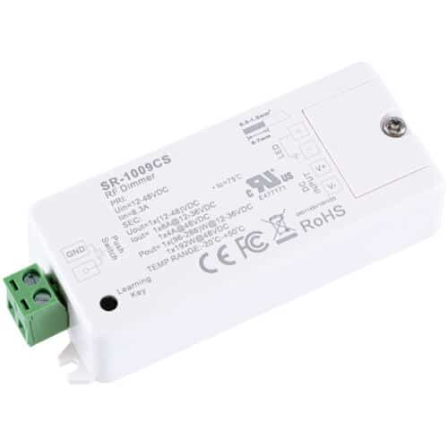 SIRS‑E® Single Channel 12-48V Constant Voltage RF LED Dimmer SR-1009CS