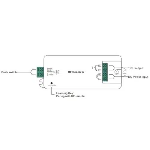 SIRS-E Single Channel 12-36V Constant Voltage RF LED Dimmer SR-1009CS