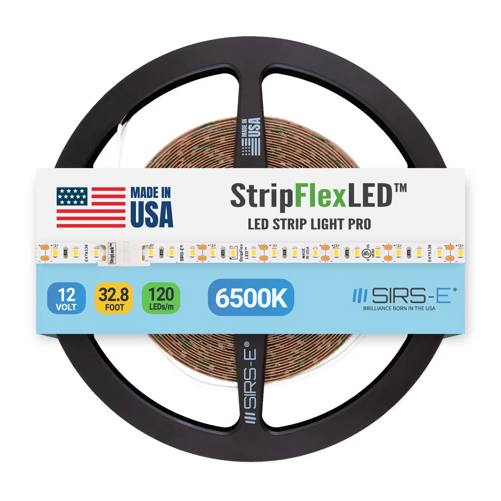 12V 120LEDs 6500K 32ft StripFlexLED