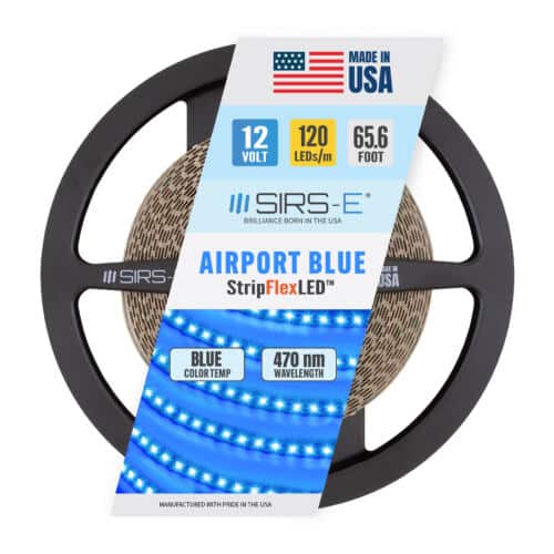 SIRS-E® StripFlexLED™ Airport Blue 12V 65ft