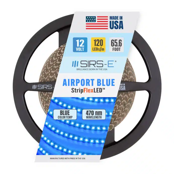 SIRS-E® StripFlexLED™ Airport Blue 12V 65ft