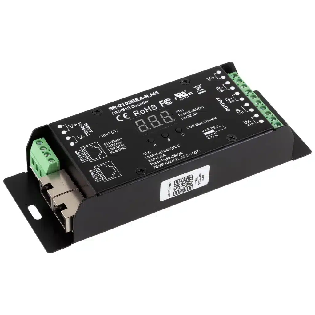 SIRS-E LED DMX Decoder 4 Channel